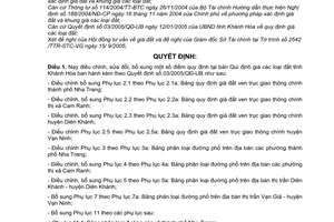 Quyết định 79/2005/QĐ-UBND bổ sung giá các loại đất
