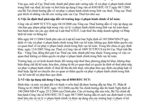 Công văn 3388/TCT-PCCS xử phạt vi phạm hành chính trong lĩnh vực thuế và kế toán