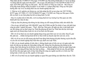 Công văn 4028TCHQ/KTTT xử lý nợ đọng thuế