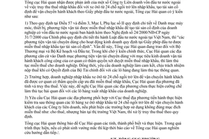 Công văn 4137/TCHQ-KTTT  truy thu thuế nhập khẩu ôtô từ 24 chỗ trở lên nhập khẩu, tạo tài sản cố định