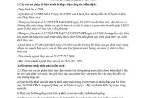 Hướng dẫn tạm thời 2597/CLTY-TY  công tác kiểm dịch thủy sản