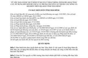 Quyết định 64/2005/QĐ-UBND quản lý hoạt động thăm dò, khai thác