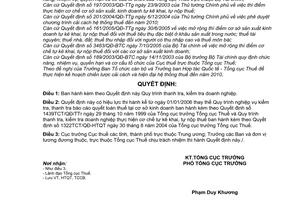 Quyết định 1166/QĐ-TCT quy trình thanh kiểm tra doanh nghiệp