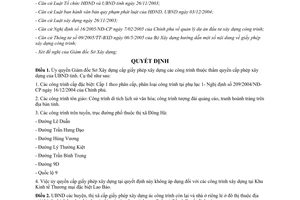 Quyết định 2388/2005/QĐ-UBND ủy quyền cấp giấy phép xây dựng