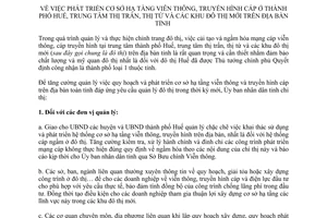 Chỉ thị 44/2005/CT-UBND phát triển cơ sở hạ tầng viễn thông, truyền hình cáp