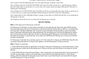 Quyết định 2683/2005/QĐ-UBND nhiệm vụ quyền hạn tổ chức bộ máy Sở Thương mại Du lịch Phú Thọ