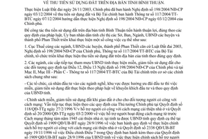 Chỉ thị 08/2005/CT-UBND triển khai 198/2004/NĐ-CP thu tiền sử dụng đất Bình Thuận