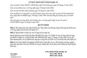 Quyết định 88/2005/QĐ.UBND Quy định xét thưởng công trình sáng tạo Khoa học