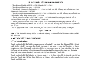 Quyết định 155/2005/QĐ-UB  xác định chức năng, nhiệm vụ, quyền hạn, tổ chức bộ máy và biên chế của Thanh tra Hà Nội