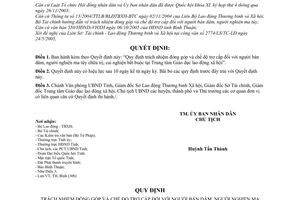 Quyết định 67/2005/QĐ-UBND trách nhiệm đóng góp chế độ trợ cấp