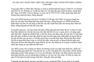 Chỉ thị 19/CT-UBND năm 2005 thực hành tiết kiệm chống lãng phí Đắk Lắk