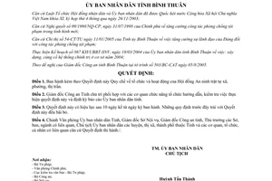 Quyết định 69/2005/QĐ-UBND tổ chức hoạt động Hội đồng An ninh trật tự xã phường Bình Thuận