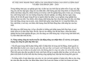 Chỉ thị 20/2005/CT-UBND giải pháp nâng cao chất lượng dạy và học An Giang