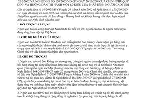 Thông tư 30/2005/TT-BLĐTBXH hướng dẫn thi hành Pháp lệnh người cao tuổi hướng dẫn 30/2002/NĐ-CP 120/2003/NĐ-CP