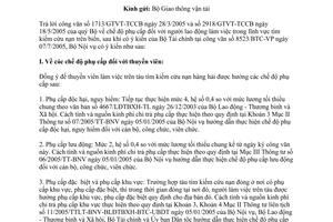 Công văn 3200/BNV-TL chế độ phụ cấp đối với người lao động