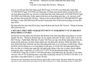 Công văn 4509/BVHTT-KHTC năm 2005 hướng dẫn quy hoạch xã hội hóa hoạt động văn hóa đến 2010