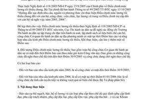 Công văn 3376/BTP-THA điều chỉnh mức lương tối thiểu