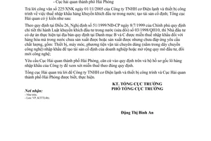 Công văn 4724/TCHQ-KTTT thuế nhập khẩu hàng khuyến khích đầu tư trong nước; tạo tài sản cố định
