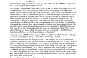 Công văn 4119/TCT-PCCS ưu đãi thuế TNDN