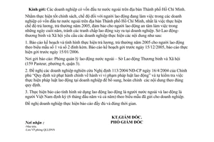 Công văn 4861/LĐTBXH-NN thực hiện chế độ báo cáo