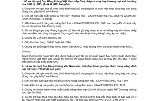 Công văn 2812/CHK-TCATB thực hiện hồ sơ cấp phép theo QCHK-CB1