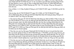 Công văn 5056/TCHQ-KTTT giá tính thuế hàng nhập khẩu