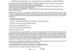 Thông tư 17/2005/TT-BXD hướng dẫn phương pháp lập quản lý giá dự toán dịch vụ công ích đô thị