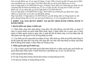 Thông tư 176/2005/TT-BQP hướng dẫn giải quyết khiếu nại tố cáo Quân đội