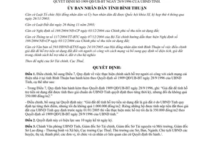 Quyết định 72/2005/QĐ-UBND điều chỉnh hỗ trợ người có công cách mạng cải thiện nhà ở Bình Thuận
