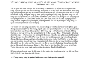 Chỉ thị 22/2005/CT-UBND quản lý nhà nước đào tạo nghề An Giang