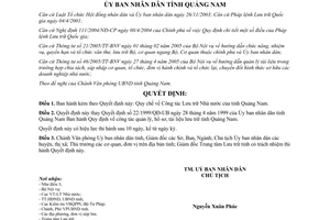 Quyết định 71/2005/QĐ-UBND Quy chế công tác Lưu trữ Nhà nước Quảng Nam