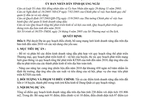 Quyết định 129/2005/QĐ-UBND phê duyệt dự án quy hoạch điều chỉnh mạng lưới