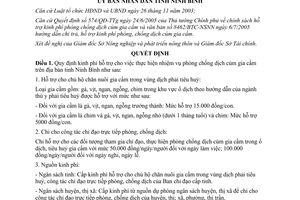 Quyết định 2527/QĐ-UBND 2005 kinh phí hỗ trợ phòng chống dịch cúm gia cầm Ninh Bình