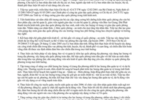 Chỉ thị 24/2005/CT-UBND công tác quốc phòng địa phương năm 2006 An Giang