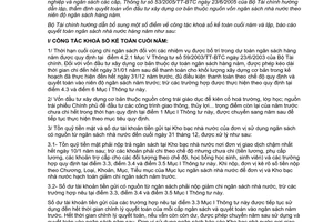 Thông tư 101/2005/TT-BTC hướng dẫn công tác khoá sổ kế toán cuối năm lập, báo cáo quyết toán ngân sách nhà nước hàng năm