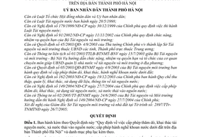Quyết định 195/2005/QĐ-UB cấp phép thăm dò khai thác tài nguyên nước hành nghề khoan nước dưới đất