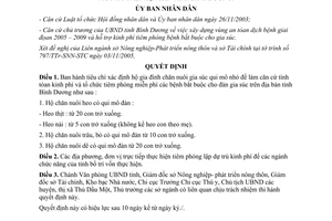 Quyết định 248/2005/QĐ-UBND tiêu chí xác định hộ gia đình chăn nuôi gia súc