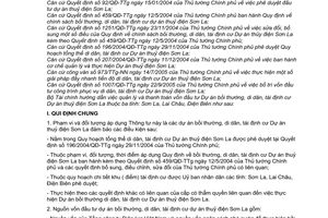 Thông tư 104/2005/TT-BTC hướng dẫn quản lý thanh toán vốn đầu tư dự án bồi thường di dân tái định cư dự án thủy điện Sơn La