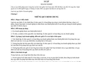 Luật Doanh nghiệp 2005 60/2005/QH11