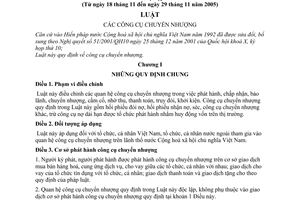 Luật Các công cụ chuyển nhượng 2005 49/2005/QH11