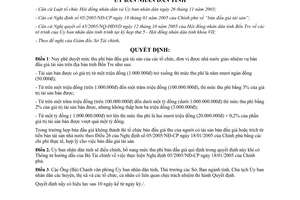 Quyết định 4176/2005/QĐ-UBND thu phí bán đấu giá tài sản Bến Tre