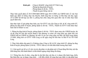 Công văn 551/SGTVT  luồng chạy tàu thuyền, hành lang bảo vệ