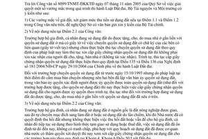 Công văn 5000/BTNMT-ĐĐ giải quyết vướng mắc trong quá trình thi hành Luật Đất đai