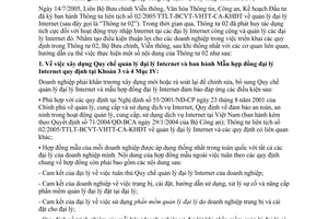 Công văn 2520/BBCVT-VT hướng dẫn thực hiện TTLT về quản lý đại lý Internet