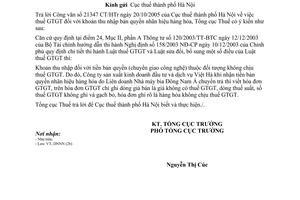 Công văn 4609/TCT-DNNN thuế GTGT khoản thu nhập bản quyền nhãn hiệu hàng hóa