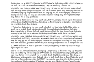 Công văn 4960/TCT-PCCS ưu đãi thuế thu nhập doanh nghiệp dự án đầu tư mở rộng