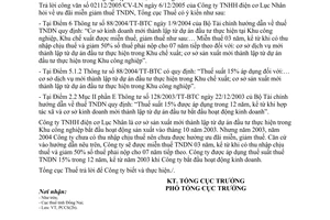 Công văn 4954/TCT-PCCS ưu đãi miễn giảm thuế TNDN