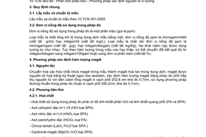 Tiêu chuẩn ngành 10 TCN 658:2005 về phân bón - Phương pháp xác định magiê tổng số bằng phép đo phổ hấp thụ nguyên tử do Bộ Nông nghiệp và Phát triển nông thôn ban hành