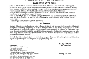 Quyết định 88/2005/QĐ-BTC sửa đổi thuế suất thuế NK ưu đãi xe động cơ dùng vận tải hàng hoá loại tổng trọng lượng tải tối đa không quá 5 tấn trên 45