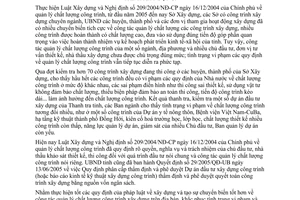 Chỉ thị 34/2005/CT-UBND chấn chỉnh tăng cường công tác quản lý chất lượng công trình xây dựng Quảng Bình